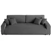 Image de Lisa Design - Canapé Convertible avec Coffre Pivoine en Velours Côtelé - Canapé Lit - Sofa Gris Foncé 3 Places - Salon