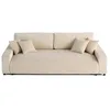 Image de Lisa Design - Canapé Convertible avec Coffre Pivoine en Velours Côtelé - Canapé Lit - Sofa Beige 3 Places - Salon