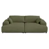 Image de Lisa Design - Canapé Double Méridienne Garance en Velours Côtelé - Sofa Vert 3 Places - Salon