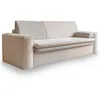 Image de Best Mobilier - Wilson - canapé droit 3 places convertible avec coffre en tissu et tissu texturé, Beige