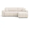 Image de Best Mobilier - Nicole - canapé d'angle réversible 4 places convertible avec coffre en tissu, Beige