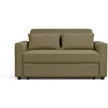 Image de Best Mobilier - Ernest - Canapé droit 2 places convertible en velours côtelé, Vert