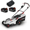 Image de Tondeuse à Gazon portative sur Batterie - 40V Max - Hauteur de Coupe 6 Positions avec 2 Batteries 4Ah et Double chageur