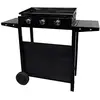 Image de Plancha au gaz MÉRIDA 3 brûleurs 6kW + chariot.