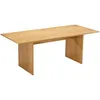 Image de Table en bois style scandinave 180cm ALMA - Design épuré, structure robustes, finition naturelle - Parfaite pour salle à manger, bureau ou espace de travail élégant.