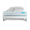 Image de Pack 160x200 Matelas BodyMax + sommier kit Blanc + Couette 260x240cm + 2 oreillers 60x40cm | Epaisseur : 26 cm | Confort : Equilibré