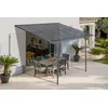 Image de Cazeboo Carport/Pergola adossée 9m² KLEO 3x3m aluminium gris