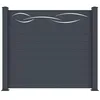 Image de Casanoov Panneau de clôture 1,9m LIFE H.170cm aluminium gris