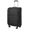 Image de BEMON Valise Souple en Toile 4 Roues 66cm Menton Noir, Noir, 66 x 43 x 26/30 cm, Valise