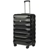 Image de BEMON Valise Rigide en Coque 4 Roues 65cm Nice Noir, Noir, 65 x 40 x 27/31cm, Valise