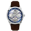 Image de Montre Pierre Lannier automatique squelette cuir collection Monarck