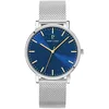 Image de Montre Pierre Lannier Essential acier milanais cadran bleu