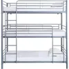 Image de Lit superposé en métal triple "HAVIN" - 90 x 190 cm - Gris