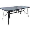 Image de Table de jardin "Cordoba" - Phoenix - 8 places - Gris effet marbre