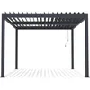 Image de Pergola bioclimatique en aluminium "Windsor" - 3 x 4 m - Anthracite