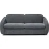 Image de Canapé convertible express en tissu texturé "Laurie" - Couchage 140 cm - 3 places - Gris