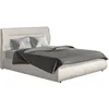Image de Habitat et Jardin Lit Double avec Coffre en Velours Chamonix - 140 x 190 cm - Beige