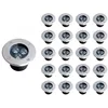 Image de Silamp Spot LED Encastrable Extérieur IP65 220V Sol 3W 80° (Pack de 20) - Blanc Neutre 4000K - 5500K