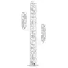 Image de Jardinex Cactus métal 3 Branches Origami - Blanc 110 cm