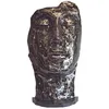 Image de Jardinex Statue Visage métal mosaïque 108 cm - Gris Anthracite