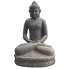 Image de Jardinex Statue Bouddha Lotus méditation 60 cm - Gris Anthracite 60 cm