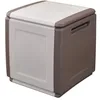 Image de INTEC - Coffre de Rangement 130L Beige/Taupe 54 x 53 x H57cm Poignées de Transport polypropylène