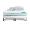 Image de Pack BodyZone+ 160x200 Ressorts ensachés, Visco 5 Zones Ultra épaisseur + Couette + 2 oreillers | Epaisseur : 26 cm | Confort : Ferme