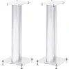 Image de NorStone Stylum Lot de 2 supports de haut-parleur Blanc 60 cm