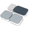 Image de MONBENTO - 4x Petites Boîtes Repas Hermétiques avec Couvercle MB Extra/Compartiments pour Bento Box MB Original - Idéal pour le Travail/Ecole - sans BPA - Durable et Sûr - Gris, Blanc, Bleu