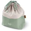 Image de monbento - Lunch Bag MB Pochette L Natural - Sac à Lunch Box Polyester - Idéal pour Contenir Bento Box MB Square, MB Original ou MB Tresor avec Bouteille MB Positive - Vert