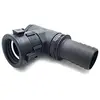 Image de Raccord femelle S60x6 écrou Tournant avec Coude 90°Et Sortie Male Cannelé 50mm
