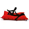 Image de SHELTO Pouf Géant Flottant Tissu Mesh3D Rouge - 125 x 175 cm - Polyester - Piscine/Extérieur/Intérieur - Housse Lavable - Fabriqué en France
