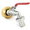 Image de Raccord femelle S60x6 laiton - robinet laiton sortie 1"1/4 cannelée 25mm