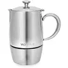 Image de VeoHome Cafetière expresso pour cuisinière - Cafetière à moka multi-plaques en acier inoxydable à induction (300 ml)