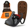 Image de EVVO TOREE - Raquette à Neige Made in France avec Semelles Biosourced90® Cloutées Michelin®, Fixations Réglables, Pour Homme et Femme - Sac de Transport Inclus, Randonnée Neige (Gris/Anthracite, M)