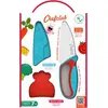 Image de Couteau chef CHEFCLUB le couteau du chef kids bleu et rouge
