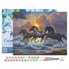 Image de Figured'Art Peinture par Numéro Adulte avec Cadre Trio de chevaux - Activité Manuelle Kit de Loisir Créatif DIY Numéro d'Art Complet - 40x50cm toile tendue sur châssis