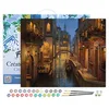 Image de Figured'Art Peinture par numéros pour adultes avec cadre - Beau canal d'eau - 40 x 50 cm - Kit de peinture artistique sur toile déjà tendue sur un cadre en bois