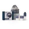 Image de monbento - Coffret Cadeau Déjeuner- avec Bento Box MB Original Natural Made in France, Lunch bag MB Pochette L Natural, Gourde MB Positive M Natural - Bleu - Cadeau Original Homme ou Femme