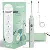 Image de NEOSONIC® - Brosse à Dents Électrique Sonique Autonomie 3 Mois - 15 Modes - Rechargeable USB-C - Minuterie 2 Min - 2 Têtes Incluses - Garantie 2 Ans - Brosse Sonique Verte par NEOPULSE