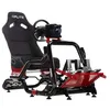 Image de OPLITE Cockpit GTR S8 Elite Force Red Cockpit professionnel pour Simulation de Course Pilotage Simracing et Flightsim avec tubes de renfort latéraux