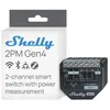 Image de Shelly 2PM Gen4 - Module volet roulant connecté Matter, Zigbee, Wi-Fi, 2 Canaux 8A, Mesure de consommation électrique, Contrôle à distance app, Compatible Alexa, Google, SmartThings, Apple Homekit