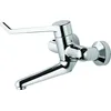 Image de Ideal Standard B8223AA Robinet de sécurité mural avec bec plus 150 mm et raccord en S verrouillable Chromé