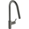 Image de Ideal Standard - Goût Mitigeur monocommande pour évier de cuisine, Bouche haute tubulaire avec douchette pivotante et amovible à une fonction, Magnetic grey
