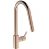 Image de Ideal Standard - Goût Mitigeur monocommande pour évier de cuisine, Bouche haute tubulaire avec douchette orientable et amovible à une fonction, Sunset Rose
