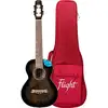 Image de Flight Royal Series Nighthawk Tenor Black Stain elektrisch-akoestische tenor ukelele met gigbag