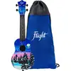 Image de Flight Ultra Travel Series UTS-42 Snow kunststof sopraan ukelele met hoes