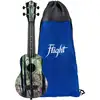 Image de Flight Ultra Travel Series UTS-40 Deep Forest kunststof sopraan ukelele met hoes