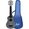 Image de Flight Travel Series TUS65 Silver sopraan ukelele met gigbag