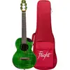 Image de Flight Royal Series Comet EQ-A Tenor Green elektrisch-akoestische ukelele met deluxe gigbag